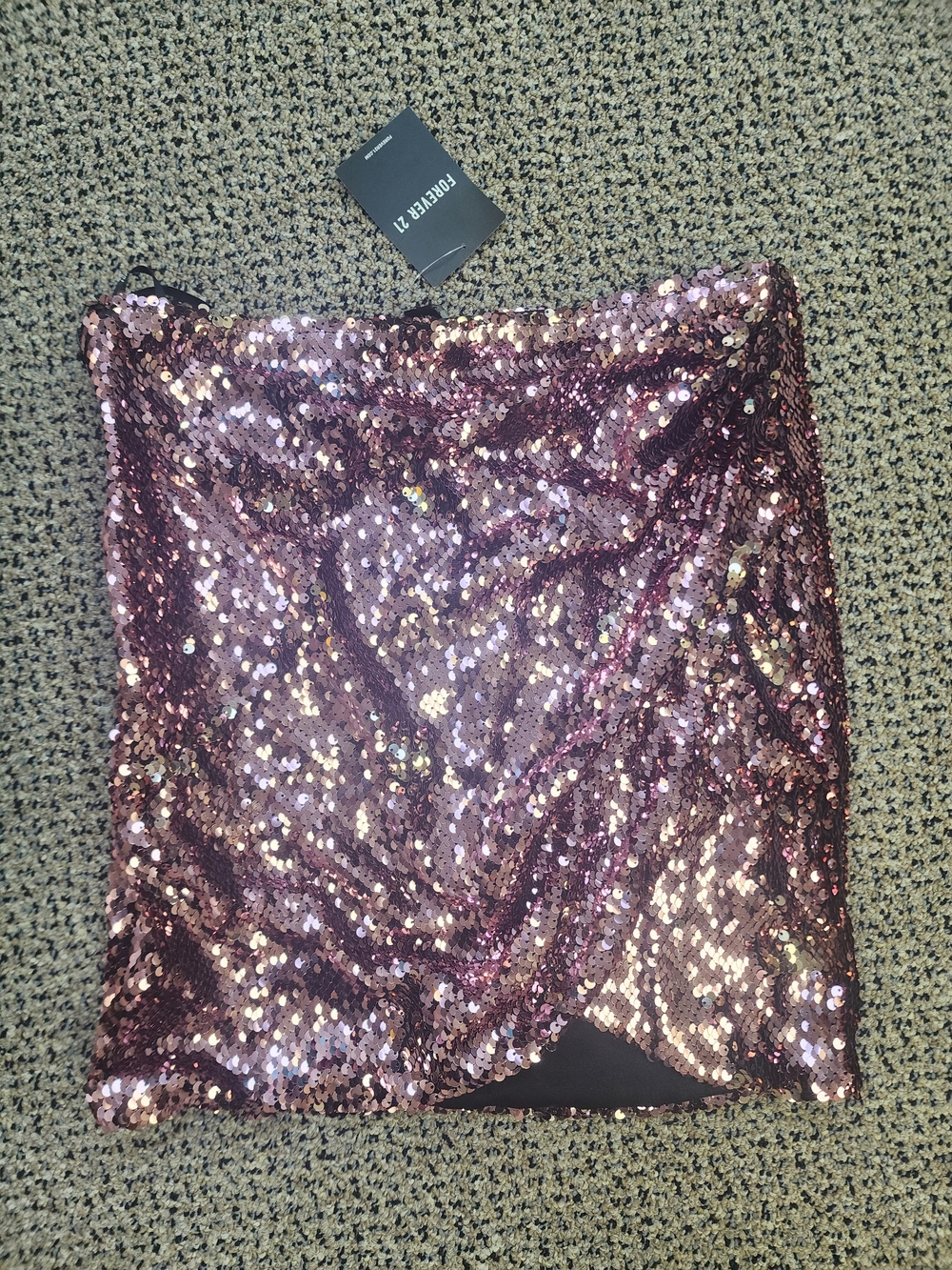 Forever 21 Pink Sequin Mini Skirt